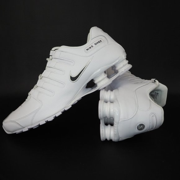 Nike Other - Nike Shox NZ EU Low Mens Running Shoes White Black